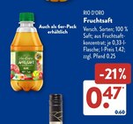 Apfelsaft im ALDI SÜD Prospekt Apfelsaft von Rio D'Oro im aktuellen ALDI SÜD Prospekt für 0,47 €