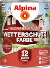 Wetterschutz-Farbe im Globus-Baumarkt Prospekt Wetterschutz-Farbe von Alpina im aktuellen Globus-Baumarkt Prospekt für 36,00 €