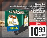 Bier im Angebot bei EDEKA in Bad Friedrichshall Bier Angebote von Bitburger bei EDEKA Bad Friedrichshall für 10,99 €