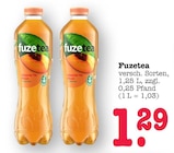 Schwarzer Tee Pfirsich Angebote von Fuzetea bei E center Karlsruhe für 1,29 €