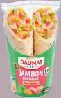 Be Wrappy Jambon Cheddar Sauce Burger - DAUNAT en promo chez Intermarché Super Be Wrappy Jambon Cheddar Sauce Burger - DAUNAT dans le catalogue Intermarché Super