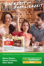 ZG Raiffeisen Prospekt "Backzeit ist Familienzeit ", 8 Seiten, für Lahr, 14.11.2019 - 20.11.2019 ZG Raiffeisen Prospekt "Backzeit ist Familienzeit ", 8 Seiten, für Lahr, 14.11.2019 - 20.11.2019