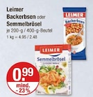 Backerbsen oder Semmelbrösel Angebote von Leimer bei V-Markt Kempten für 0,99 €