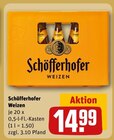 Weizen Angebote von Schöfferhofer bei REWE Hofheim für 14,99 €