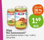 Aktuelles Bio-Juniormenü Angebot bei tegut in Ludwigshafen (Rhein) ab 1,49 €