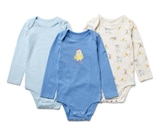 3 Baby-Bodys mit Mitwachsfunktion, blau Angebote bei Tchibo Arnsberg für 9,99 €