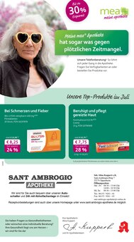 mea - meine apotheke Prospekt der Woche "Unsere Juli-Angebote" Seite 1, 01.07.2025 bis 31.07.2025 für Oppenheim Aktueller mea - meine apotheke Prospekt "Unsere Juli-Angebote" Seite 1 von 4 Seiten für Oppenheim