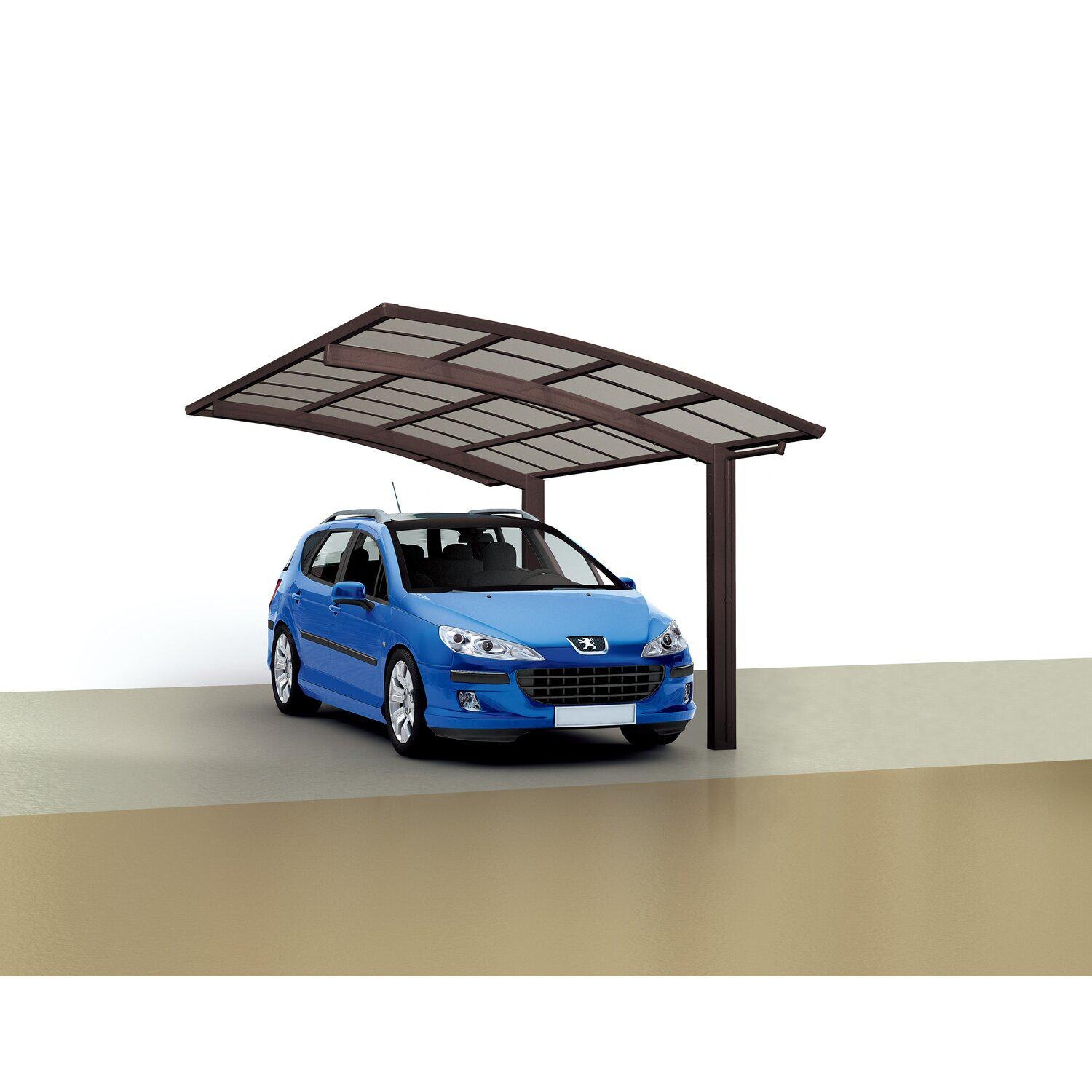 OBI Ofterschwang - Carport Portoforte-80 Mattbraun 495 cm x 270 cm Carport Portoforte-80 Mattbraun 495 cm x 270 cm Angebot bei OBI Ofterschwang im Prospekt ORDNUNG IM GARTEN