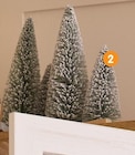 Sapins enneigés avec socle à 11,99 € dans le catalogue B&M