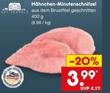 Aktuelles Hähnchen-Minutenschnitzel Angebot bei Netto Marken-Discount in Würzburg ab 3,99 €