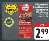 EDEKA - Original Nürnberger Rostbratwürste Angebot im Prospekt Original Nürnberger Rostbratwürste bei EDEKA im Prospekt "" für 2,99 €