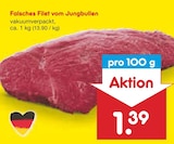 Falsches Filet vom Jungbullen Angebote bei Netto Marken-Discount Dresden für 1,39 €