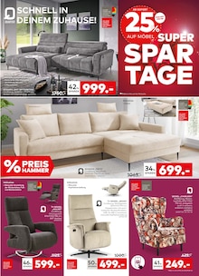 Ecksofa im porta Möbel Prospekt "SUPER SPAR TAGE" mit 8 Seiten (Bonn)