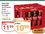Aktuelles Coca-Cola Limonade Angebot bei GLOBUS in Bruchsal ab 10,99 €
