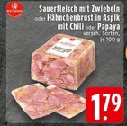 Aktuelles Sauerfleisch mit Zwiebeln Angebot bei E center in Duisburg ab 1,79 €