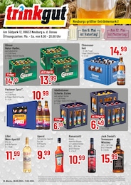 Aktueller Trinkgut Prospekt, "Neuburgs größter Getränkemarkt!", mit Angeboten der Woche, gültig von 06.05.2024 bis 06.05.2024