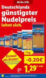 Lidl Nudeln im Prospekt 