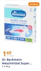 Waschmittel Super Weiss im Angebot bei Action in Düren Waschmittel Super Weiss Angebote von Dr. Beckmann bei Action Düren für 1,69 €