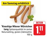 Knackige Wiener Würstchen lang Angebote bei E center Heilbronn für 1,11 €