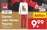 Damen oder Herren Pyjama im Netto Marken-Discount Prospekt Damen oder Herren Pyjama von im aktuellen Netto Marken-Discount Prospekt für 9,99 €