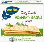 Tasty Snacks Rosemary & Sea Salt Crisps im Angebot bei Kaufland in Würzburg Tasty Snacks Rosemary & Sea Salt Crisps Angebote von Wasa bei Kaufland Würzburg für 1,99 €