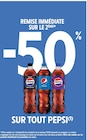 Promo -50% de remise immédiate sur le 2ème sur tout Pepsi à  dans le catalogue Intermarché Express à Gif-sur-Yvette