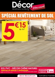 Catalogue Meubles & Décoration Décor Discount en cours à Poisat et alentours, "SPÉCIAL REVÊTEMENT DE SOL", 8 pages, 07/07/2025 - 17/08/2025