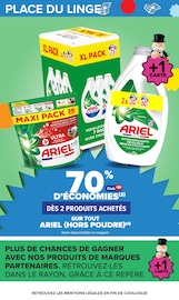 Promos Ariel dans le catalogue "LE MOIS MONOPOLY" de Carrefour Ariel en promo dans le catalogue Carrefour à la page 19