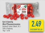 Mini Pflaumentomaten Angebote von Gut & Günstig bei diska Erfurt für 2,49 €