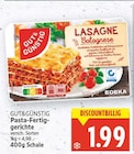 Pasta-Fertiggerichte von Gut & Günstig für 1,99 € bei E center im Angebot Pasta-Fertiggerichte von Gut & Günstig im aktuellen E center Prospekt