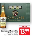 Meister Pils im Angebot bei E center in Darmstadt Meister Pils Angebote von Schmucker bei E center Darmstadt für 13,99 €