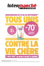 Catalogue Intermarché à Argenteuil, avec 64 pages Prospectus Intermarché à Argenteuil, "Tous unis contre la vie chère", 64 pages, 15/09/2020 - 20/09/2020