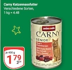 Aktuelle Katzenfutter Angebote bei GLOBUS in Oberhausen Aktuelles Carny Senior Rind & Putenherzen Angebot bei GLOBUS in Oberhausen ab 1,79 €