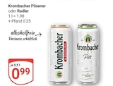 Pilsener im Angebot bei GLOBUS in Bochum Pilsener Angebote von Krombacher bei GLOBUS Bochum für 0,99 €