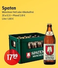 Münchner Hell im Angebot bei Getränke Hoffmann in Ibbenbüren Münchner Hell Angebote von Spaten bei Getränke Hoffmann Ibbenbüren für 17,99 €