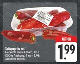 Aktuelle Paprika Angebote bei EDEKA in Erlangen Aktuelles Spitzpaprika rot Angebot bei EDEKA in Erlangen ab 1,99 €