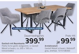 Esstisch mit Baumkante bei ROLLER im Ingolstadt Prospekt für 99,99 €