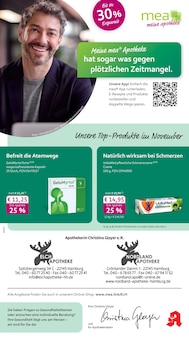 Aktueller mea - meine apotheke Prospekt "Unsere November-Angebote" Seite 1 von 4 Seiten für Hamburg