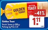 Butter Toast im ALDI SÜD Prospekt Butter Toast von Golden Toast im aktuellen ALDI SÜD Prospekt für 1,11 €