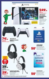 Prix et réduction Manette PS5 dans le prospectus Super U en cours Offre Manette PS5 dans le catalogue Super U du moment à la page 64