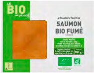 Picard Saintes - 4 tranches de saumon fumé bio Promo 4 tranches de saumon fumé bio dans le catalogue Picard "En attendant Noël" à Saintes