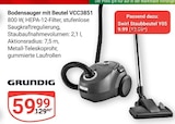 Aktuelles Bodensauger mit Beutel VCC3851 Angebot bei GLOBUS in Bochum ab 9,99 €