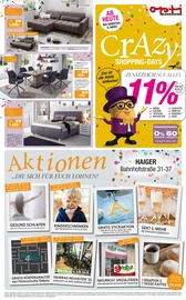 Aktueller Opti-Wohnwelt Möbel & Einrichtung Prospekt in Haiger und Umgebung, "Crazy Shopping-Days" mit 2 Seiten, 26.02.2025 - 08.03.2025