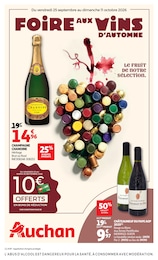Catalogue Auchan Hypermarché en cours à Saint-Marc-Jaumegarde et aux alentours : «FOIRE AUX VINS D'AUTOMNE» avec 60 pages, valable du 25/09/2026 au 11/10/2026