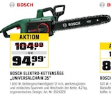 Elektro-Kettensäge „UniversalChain 35“ Angebote von Bosch bei OBI Cottbus für 94,99 €