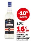 Rhum blanc agricole 50° - Damoiseau dans le catalogue U Express