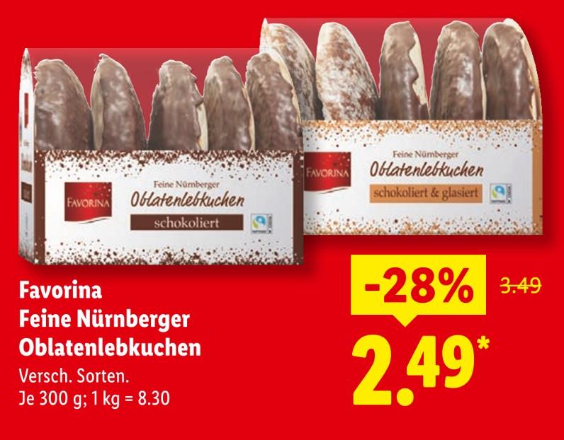 Feine Nürnberger Oblatenlebkuchen