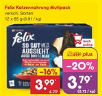 Katzennahrung Multipack im Angebot bei Netto Marken-Discount in Neubrandenburg Katzennahrung Multipack Angebote von Felix bei Netto Marken-Discount Neubrandenburg für 3,79 €