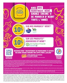 Catalogue E.Leclerc de la semaine 15, "SPÉCIAL BÉBÉ", page 2, 07/04/2026 - 18/04/2026 Prospectus E.Leclerc en cours, "SPÉCIAL BÉBÉ", page 2 sur 24