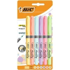 6 surligneurs grip pastel - BIC en promo chez Carrefour 6 surligneurs grip pastel - BIC dans le catalogue Carrefour